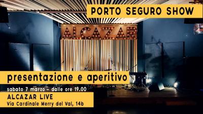 LA LOCANDINA DELL' EVENTO DI PRESENTAZIONE ALL'ALCAZAR