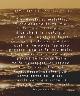 COME TOCCHI SULLA PELLE