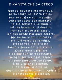E' NA VITA CHE LA CERCO